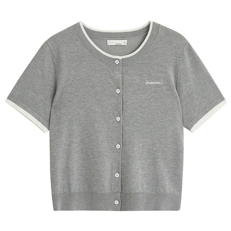 茵曼 舒适百搭纯色针织衫 女款