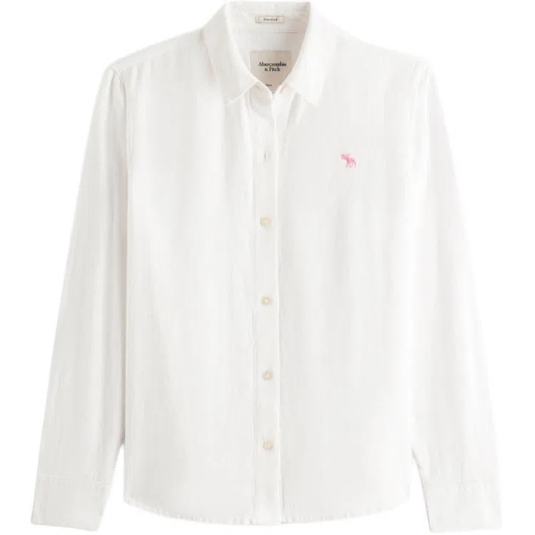 Abercrombie Fitch Embroidered Moose Shirt