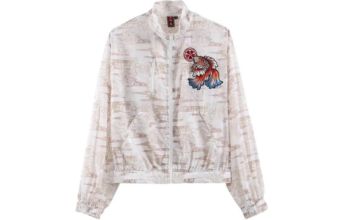 鬼洗 水金鱼满印印花夹克外套 女款