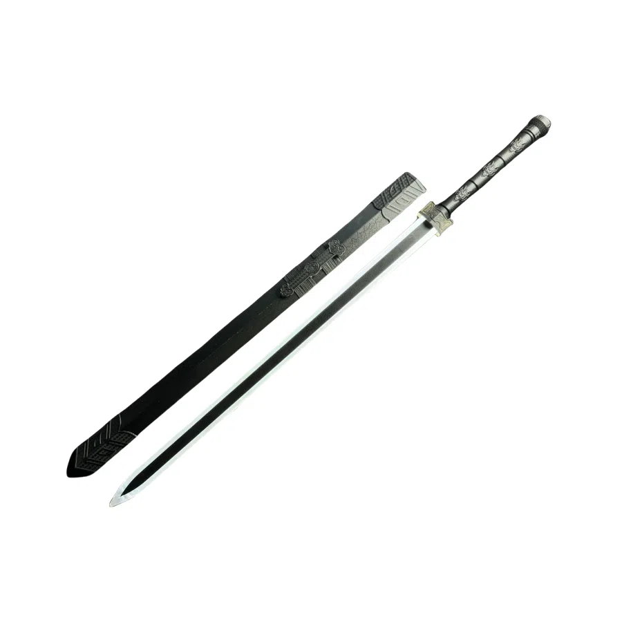 天予小镇 发光袖白雪带灯光 剑木刀带鞘古风 汉服道具武士刃 成品模型