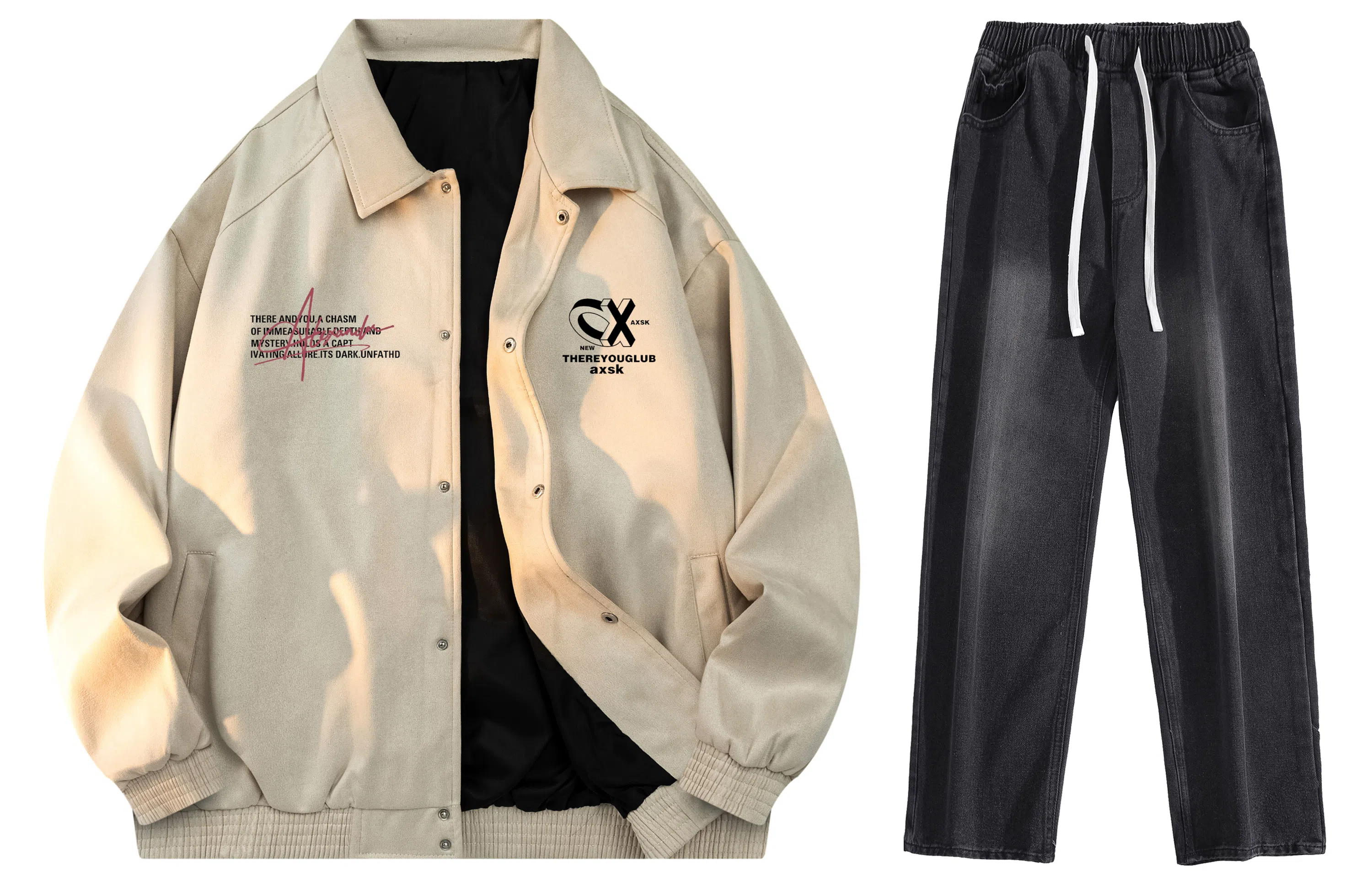 A.X.S.K Coach Jacket Set