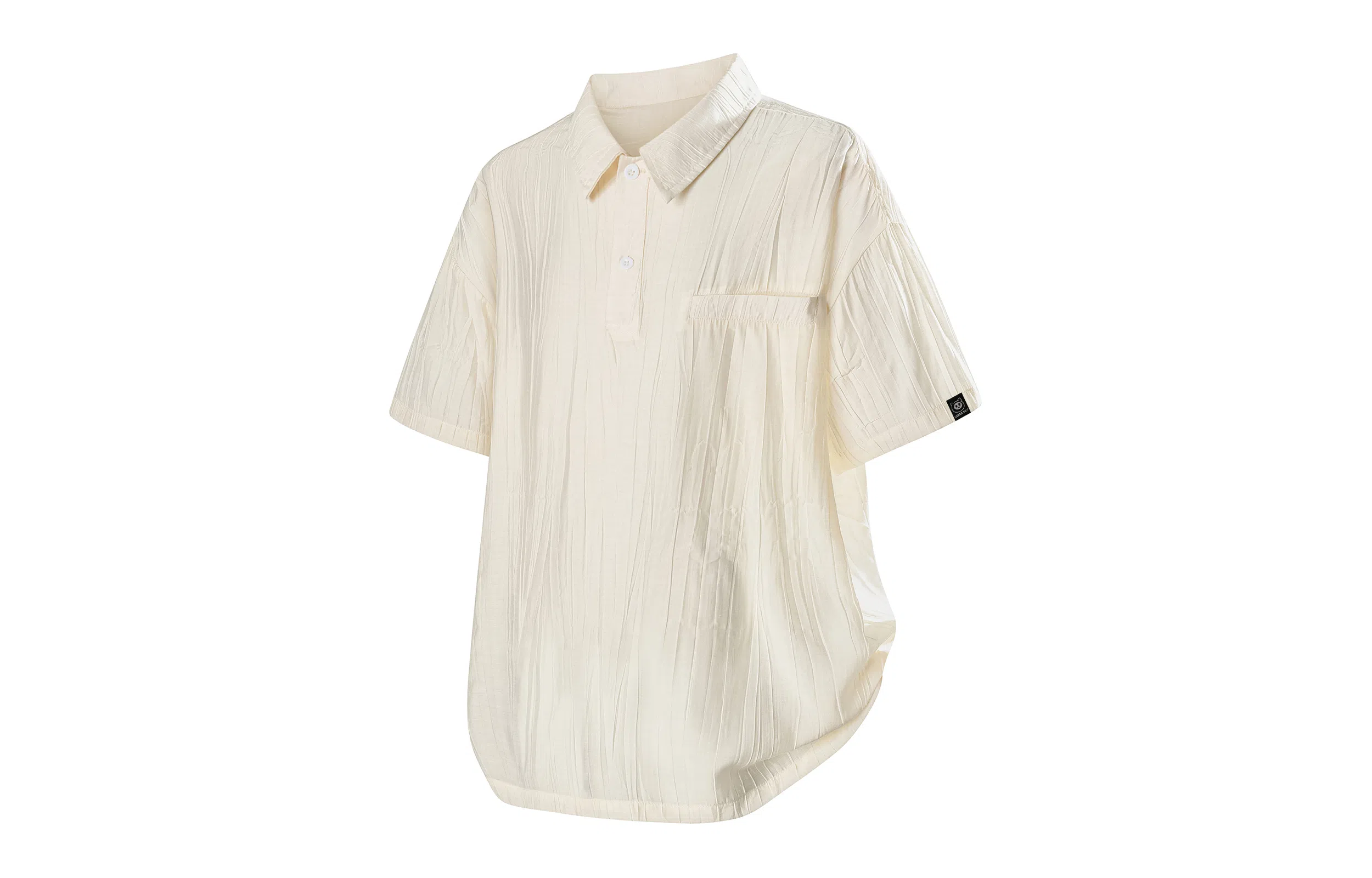 王者荣耀 鲁班七号款美式复古冰丝褶皱薄款宽松舒适亲肤高街透气慵懒感夏威夷沙滩垂感直筒短袖衬衫 男女同款