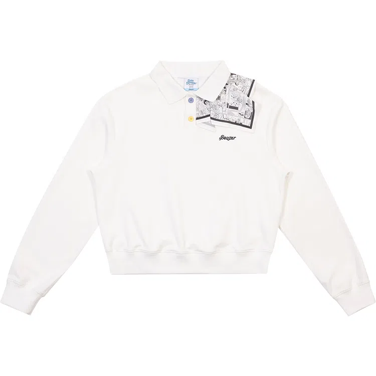 BEASTER x WOODY Polo Shirt White