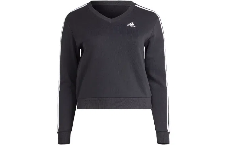 adidas Essentials 3-Stripes V-Neck Sweatshirt V