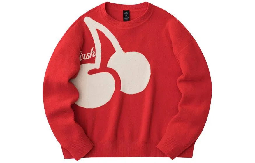 Anta x Kirsh Cherry Pullover Sweatshirt Red