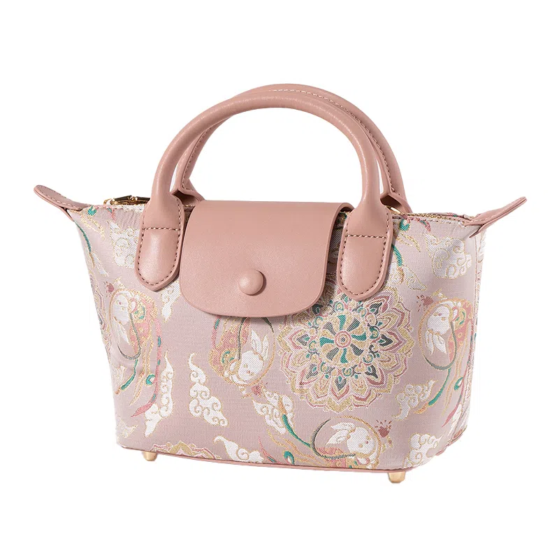 上海故事 宋锦真皮斜挎新中式国风 桑蚕丝 手提包 常规 女款