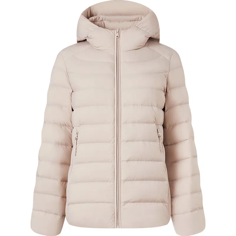 坦博尔 连帽短款纯色羽绒服 女款