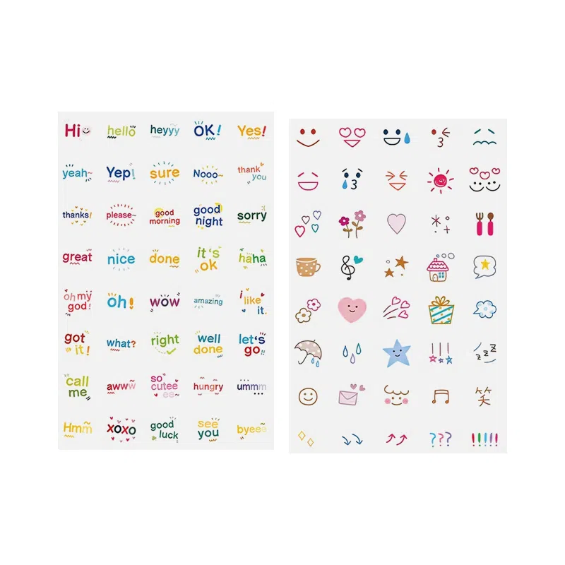 妮丽雅  彩色多巴胺纹身贴 锁骨彩绘 个性小图案