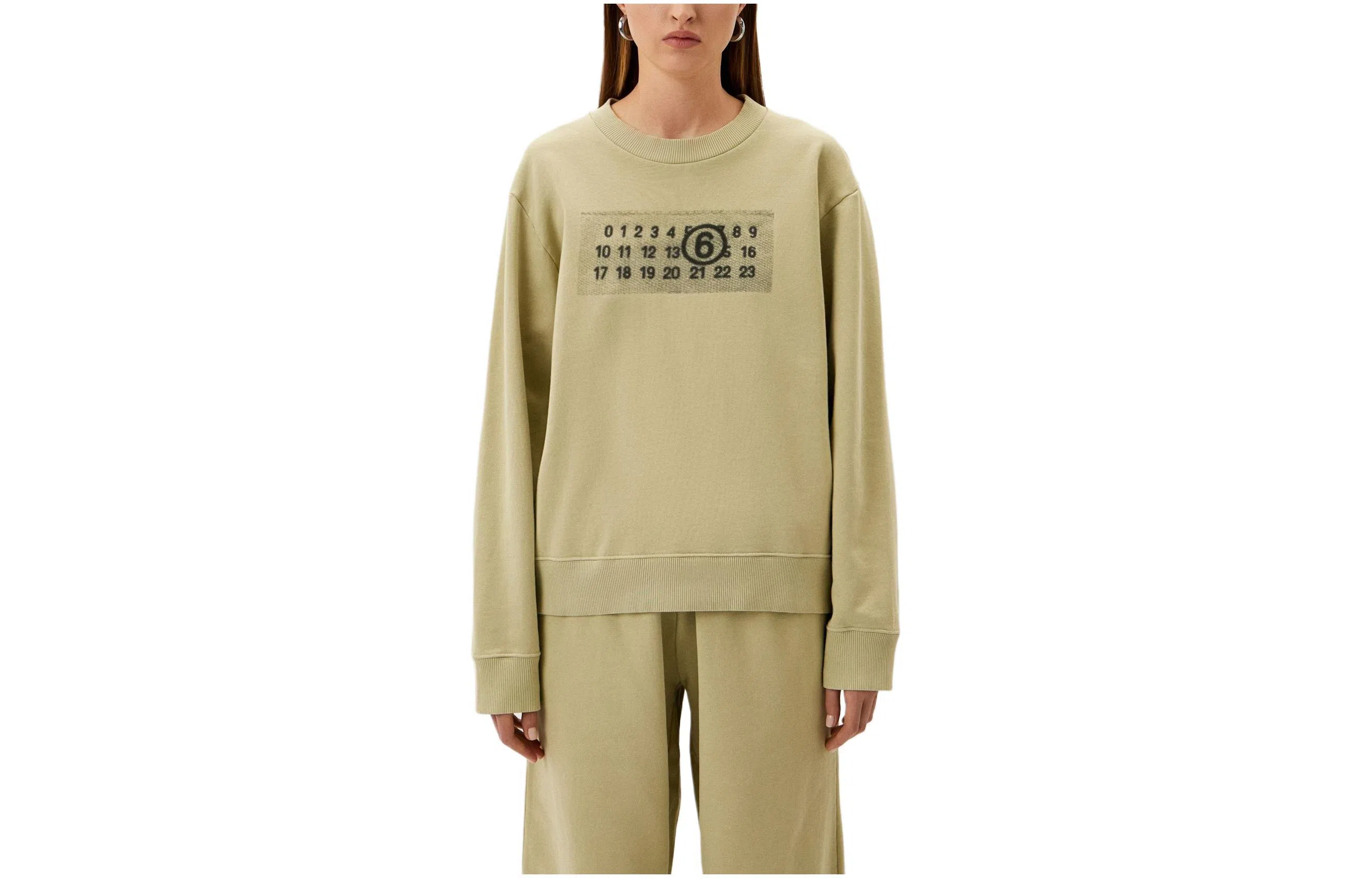 MM6 Maison Margiela Crewneck Sweatshirt Khaki
