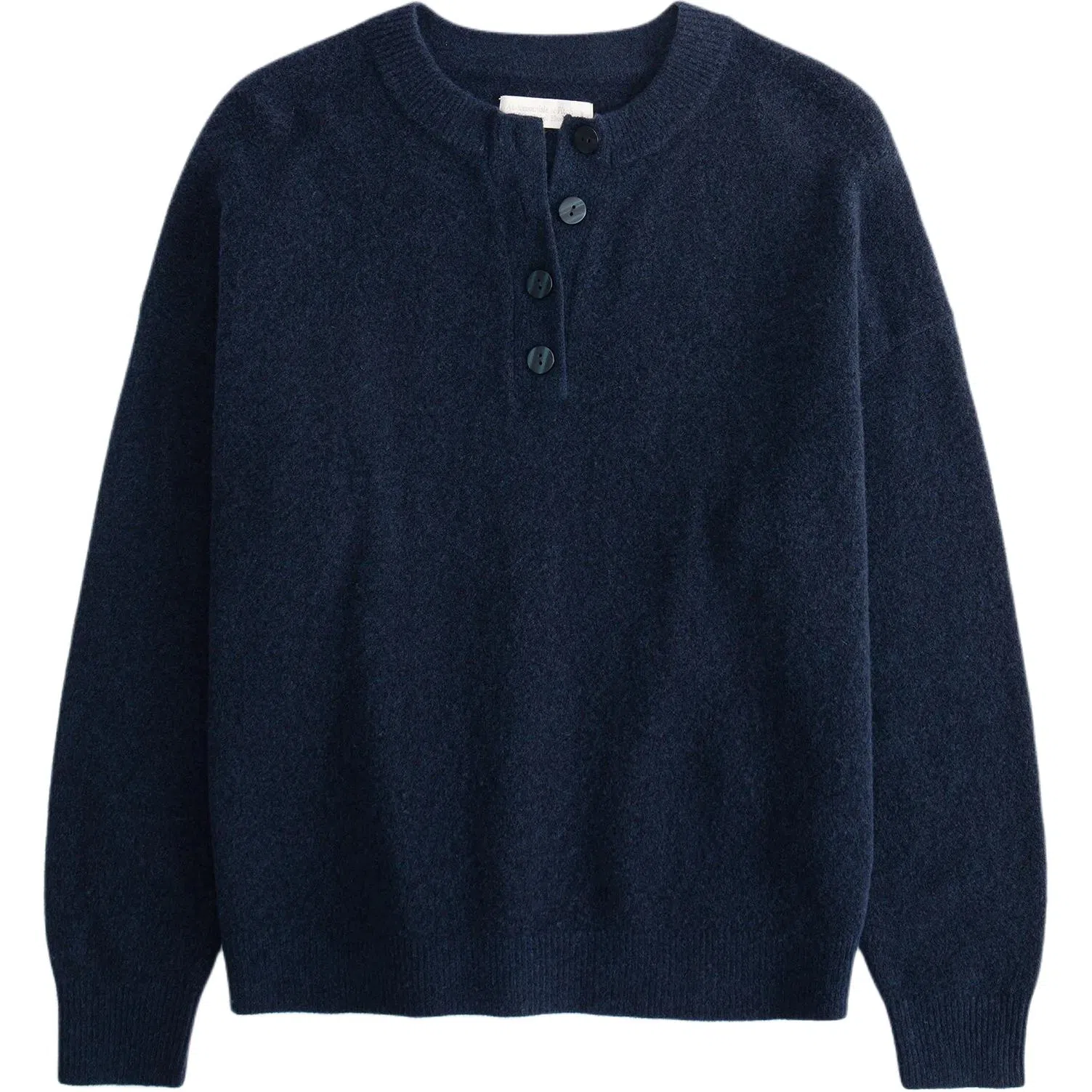 Abercrombie & Fitch Soft Knit Long Sleeve Navy