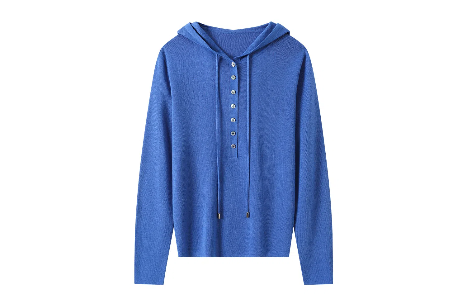 恒源祥 休闲纯色连帽套头长袖针织衫 女款