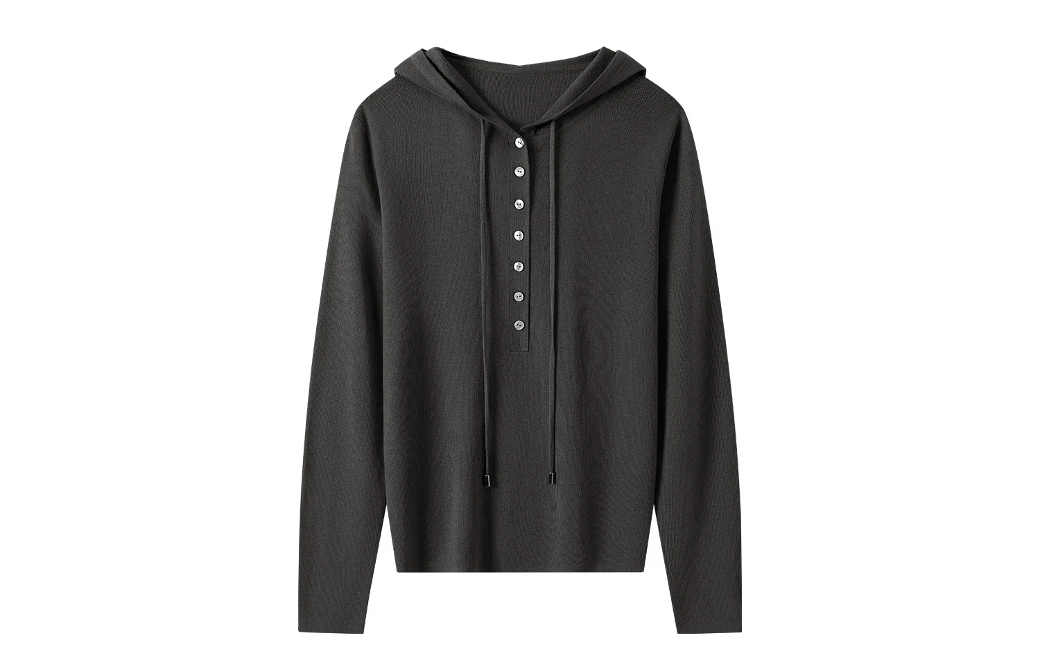 恒源祥 休闲纯色连帽套头长袖针织衫 女款