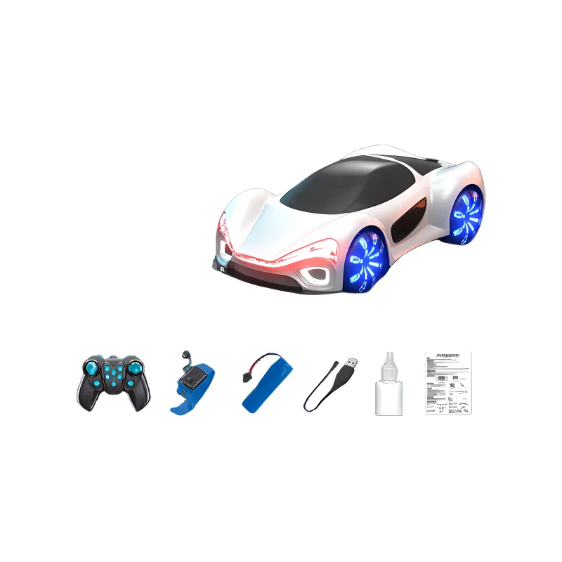 咕轹 新能源遥控车 流光概念特技车 遥控玩具