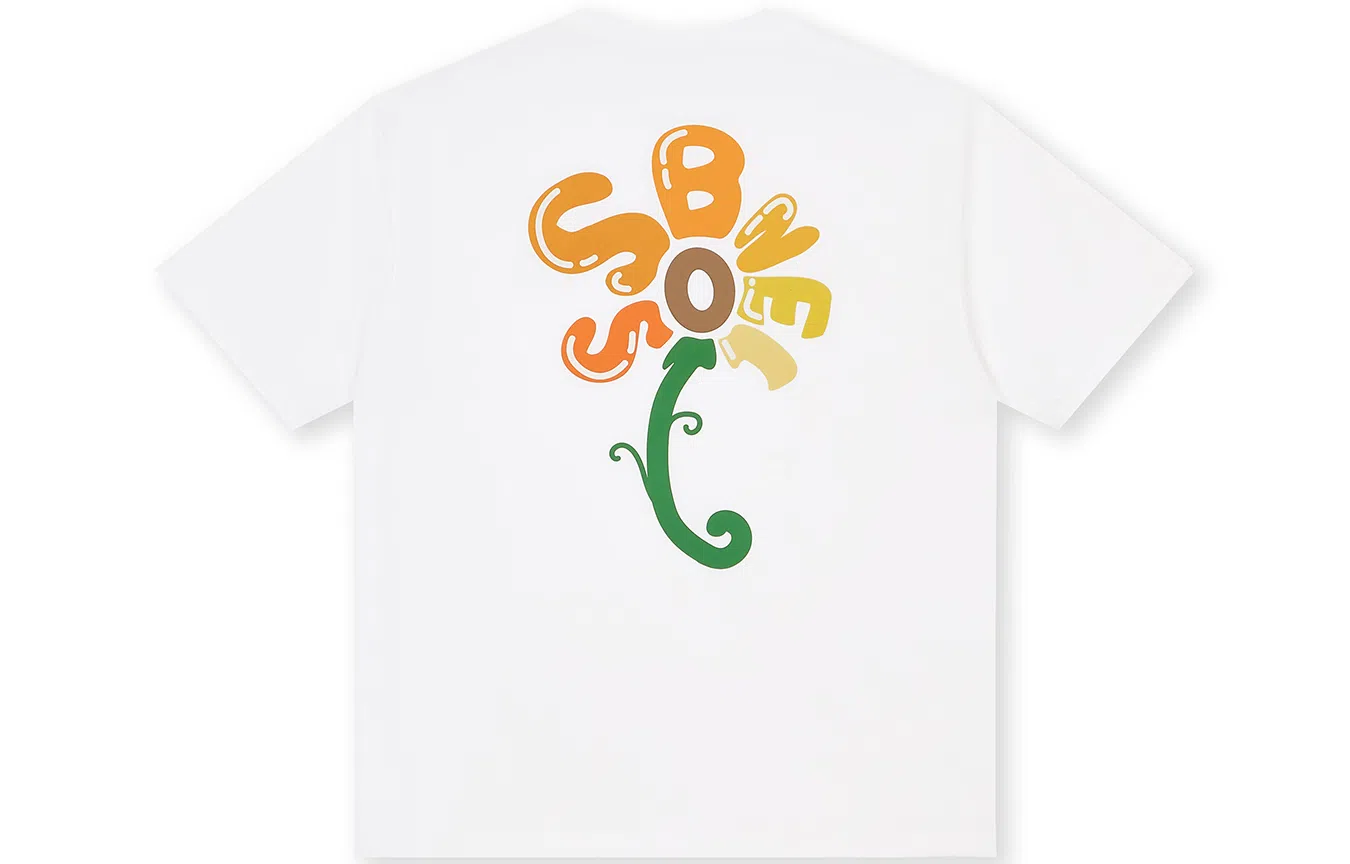 BONELESS Sunflower Letter Print T-Shirt