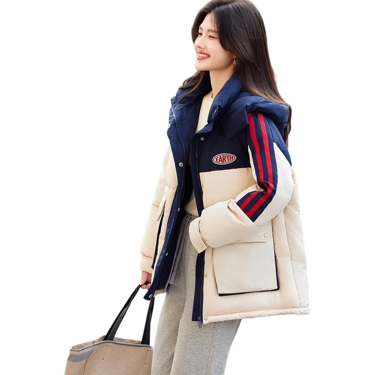 【dme】 生物气凝胶系列 鸭绒休闲立领短款羽绒服 女款