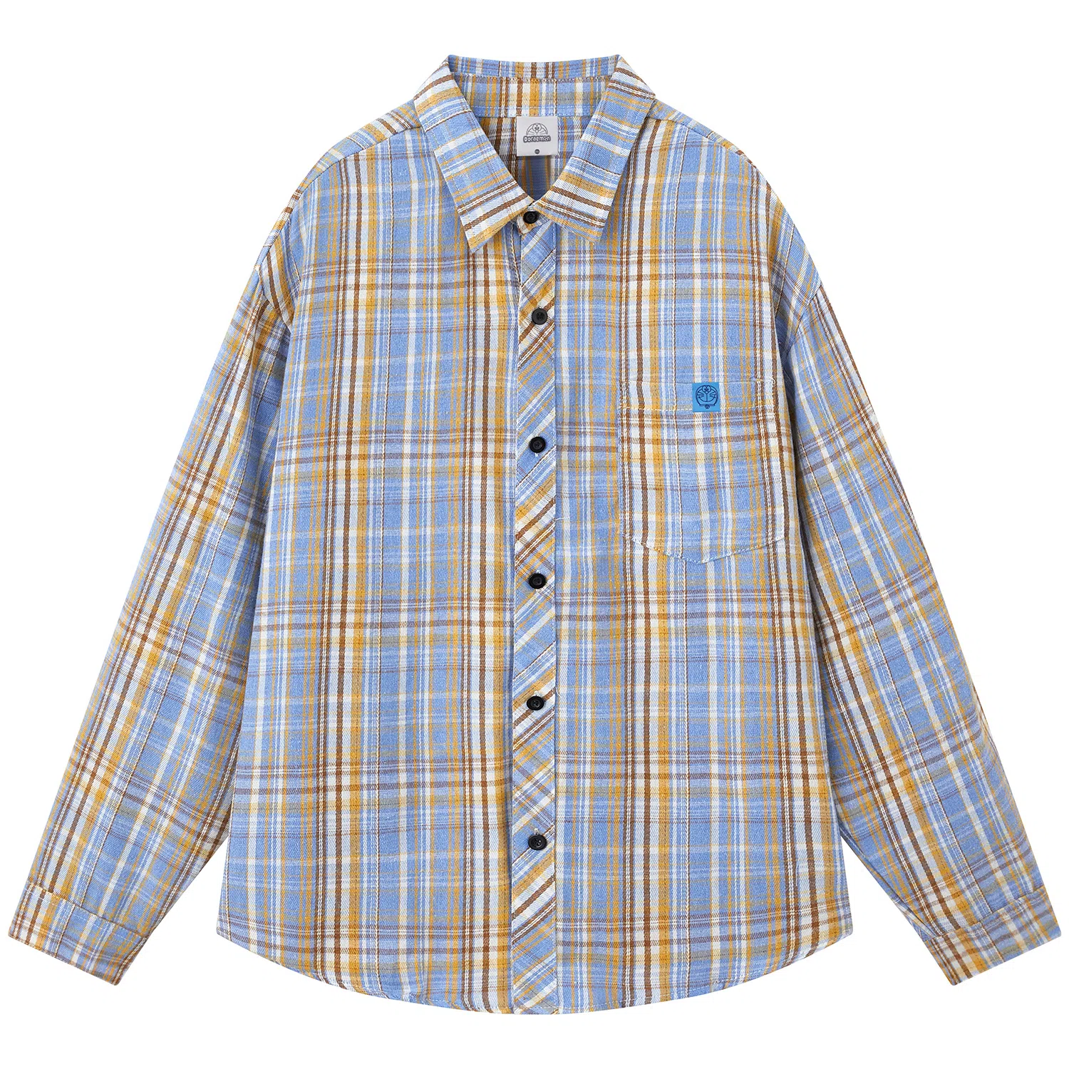 Doraemon Vintage Plaid Shirt
