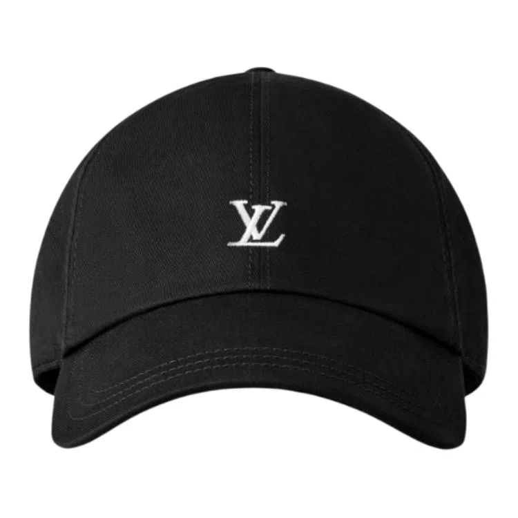Louis Vuitton Logo Cotton Cap Black