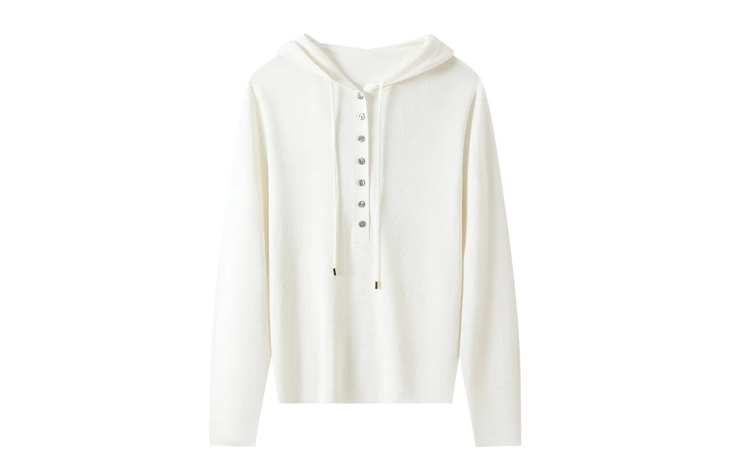 恒源祥 休闲纯色连帽套头长袖针织衫 女款