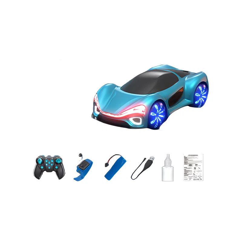 咕轹 新能源遥控车 流光概念特技车 遥控玩具