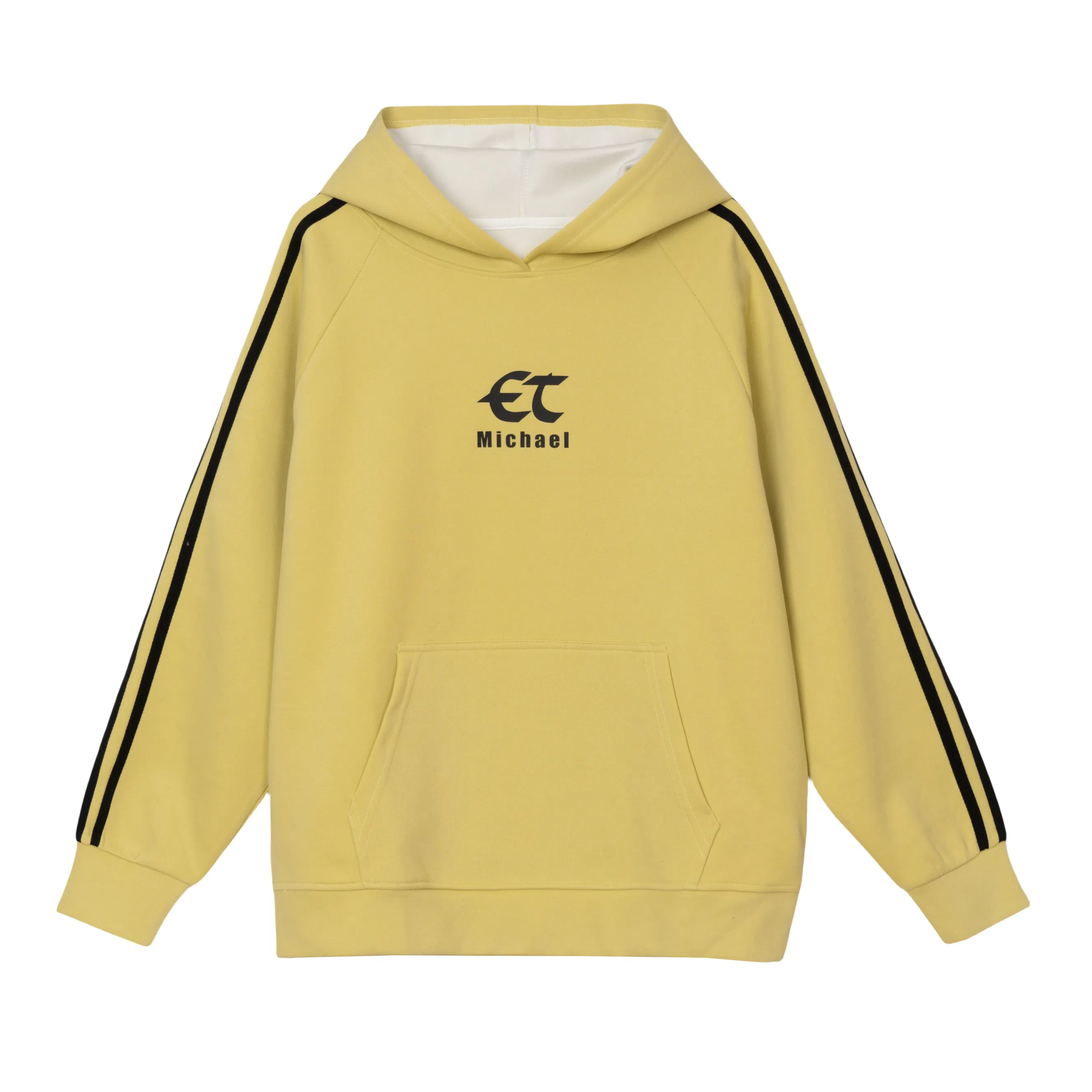 法文箱子 宽松连帽舒适卫衣 女款 米黄