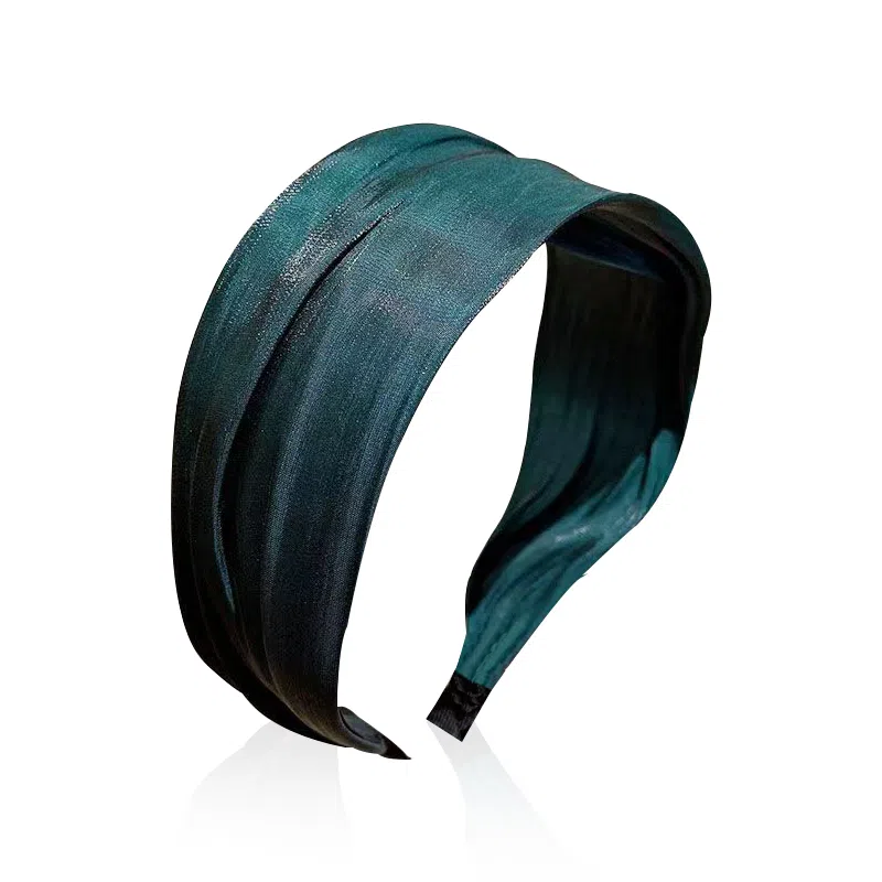 蒙妮 法式复古宽边 亚克力 布艺 发箍 女款