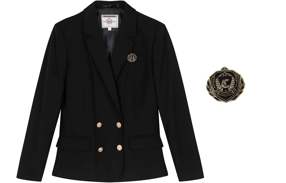 东鲸岁时记 带徽章双排扣西装 女款