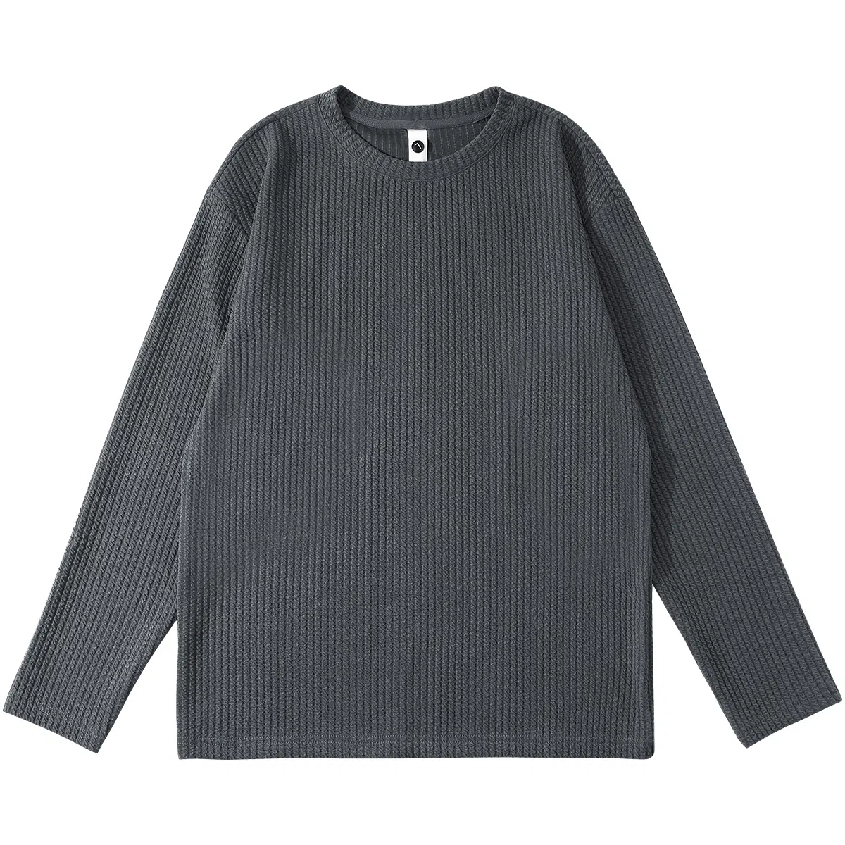 重磅基础 经典纯色设计百搭圆领套头长袖针织衫 男女同款