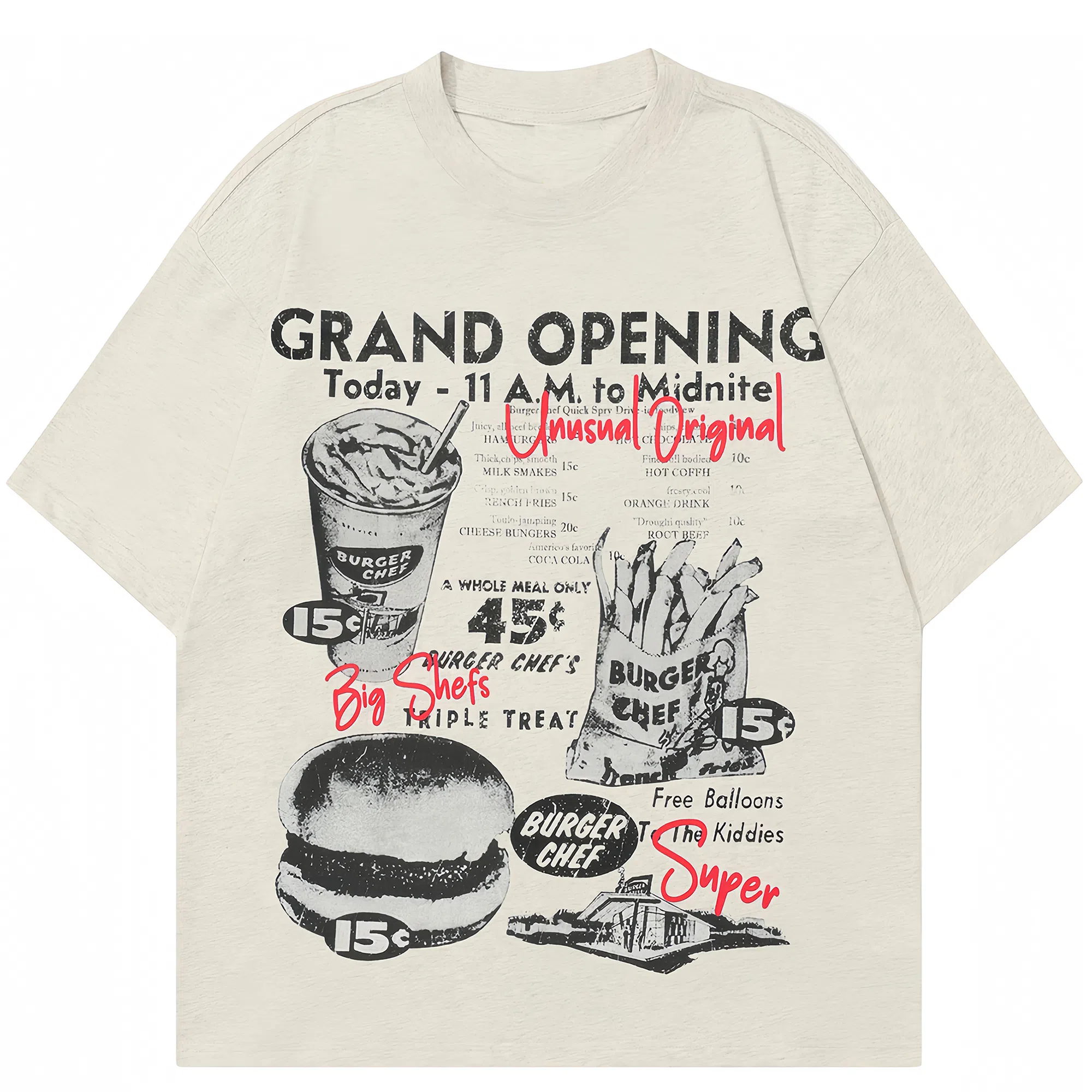 TH FABRICATE Vintage Print T-Shirt