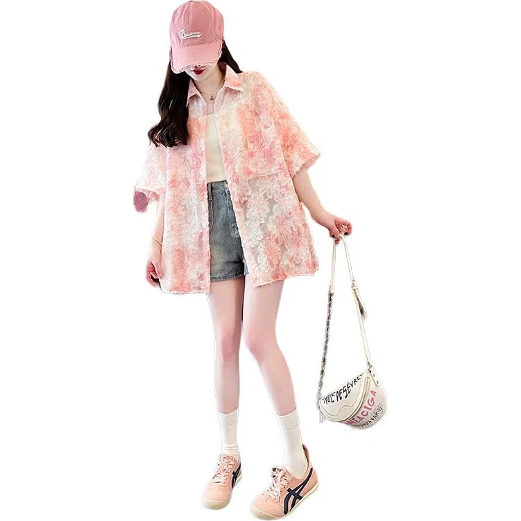 缪斯的诱惑 超好看夏季洋气减龄外穿防晒空调服短袖衬衫 女款