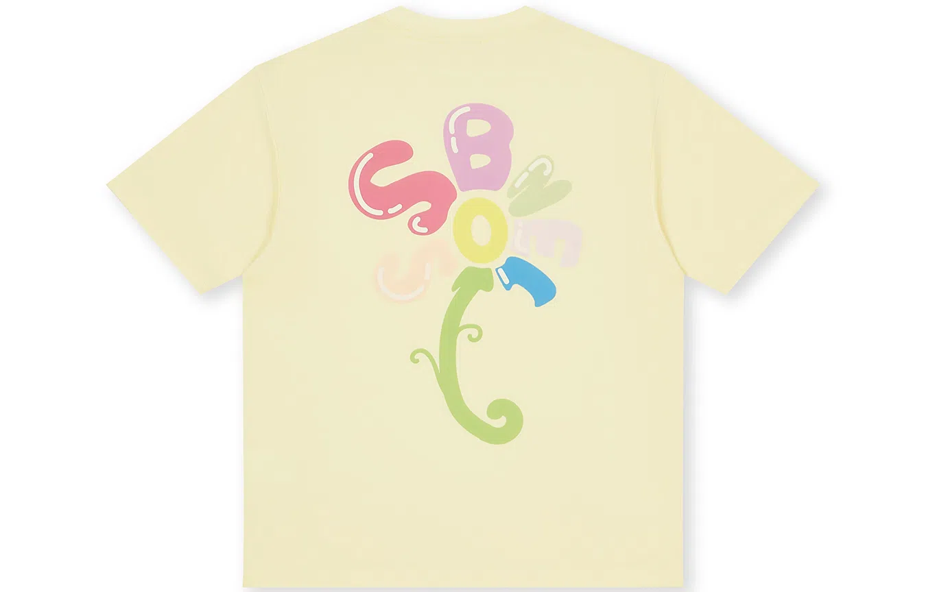BONELESS Sunflower Letter Print T-Shirt