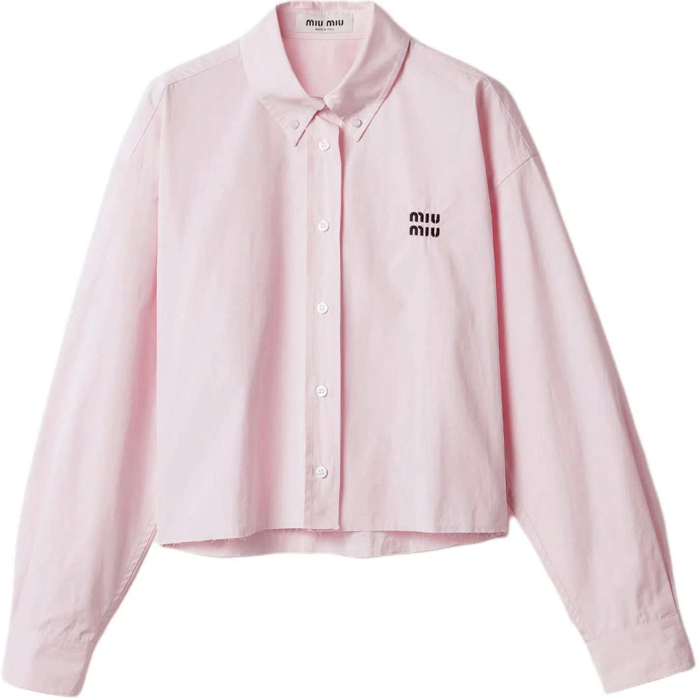 Miu Miu Button-Front Shirt Pink