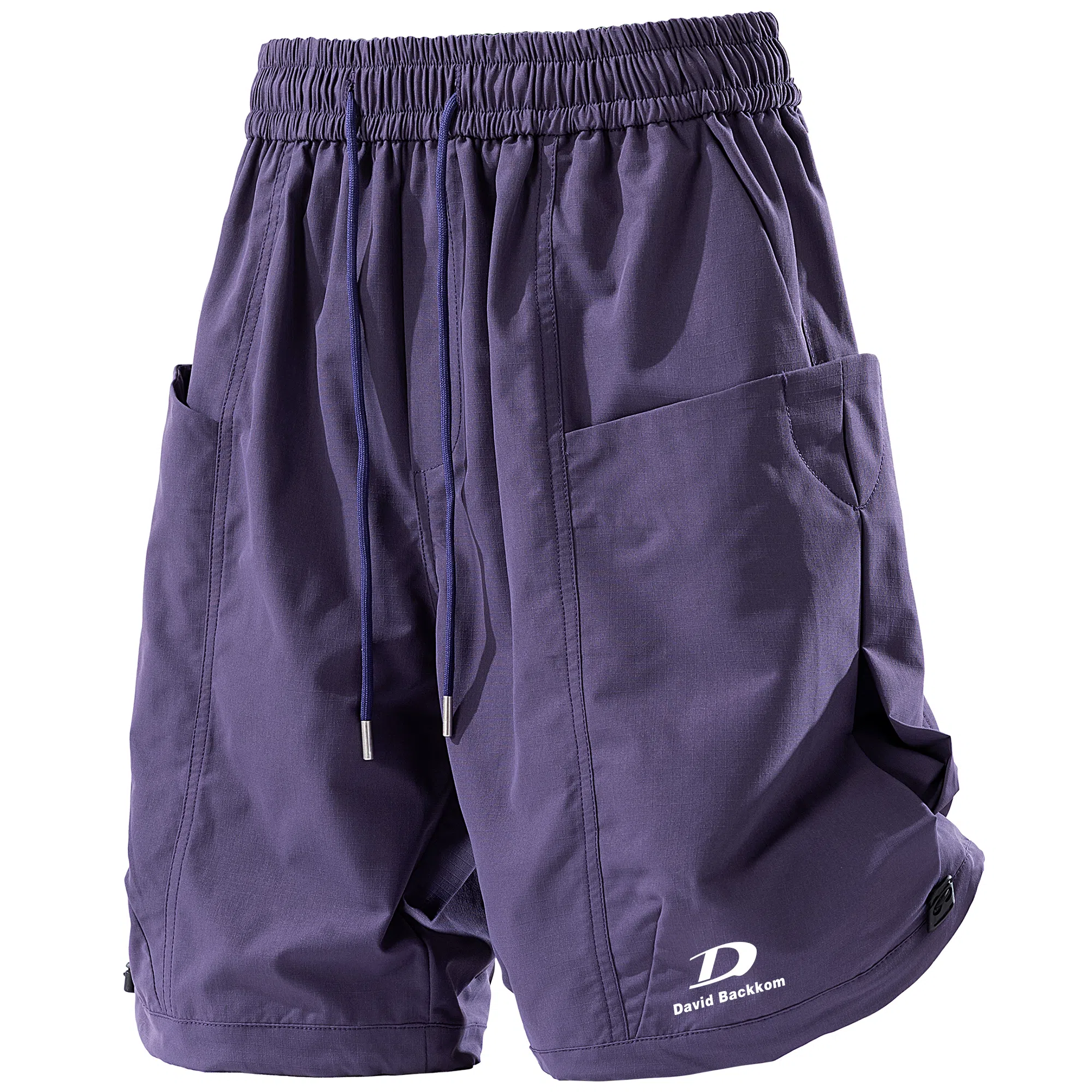 大卫贝肯 美式街头字母户外运动透气百搭休闲潮流五分工装短裤 男女同款