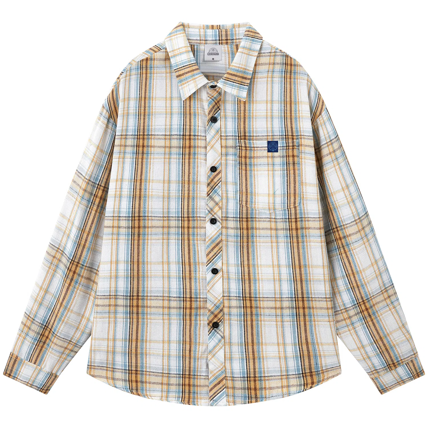 Doraemon Vintage Plaid Shirt