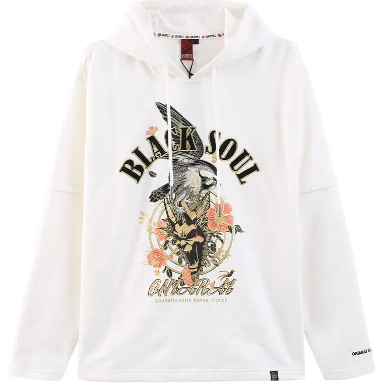 鬼洗 连帽假两件时尚卫衣 女款