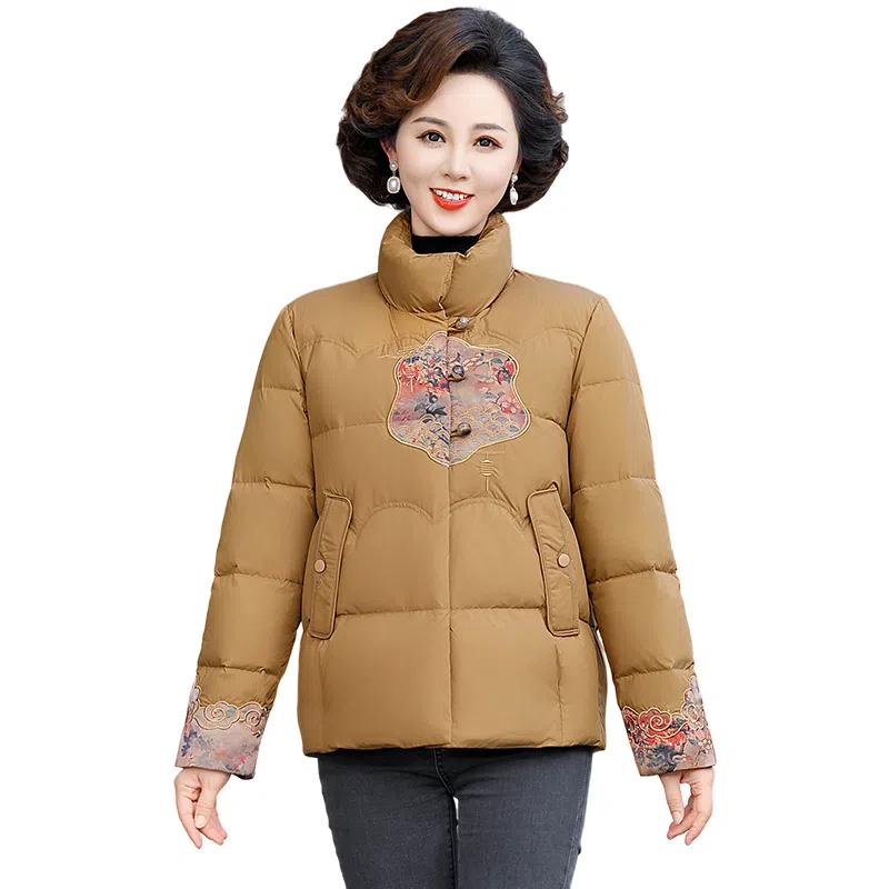 雅鹿 新中式国风设计感羽绒服 女款