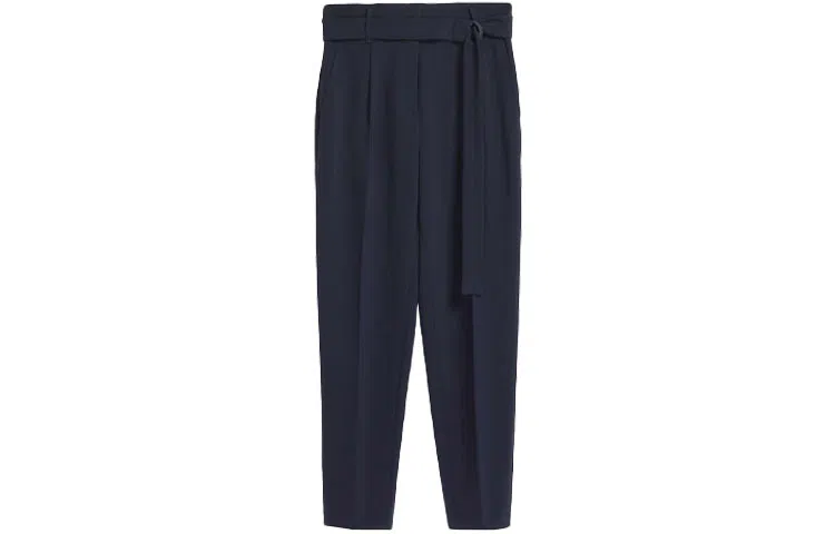MaxMara Ariel High Waist Trousers Navy