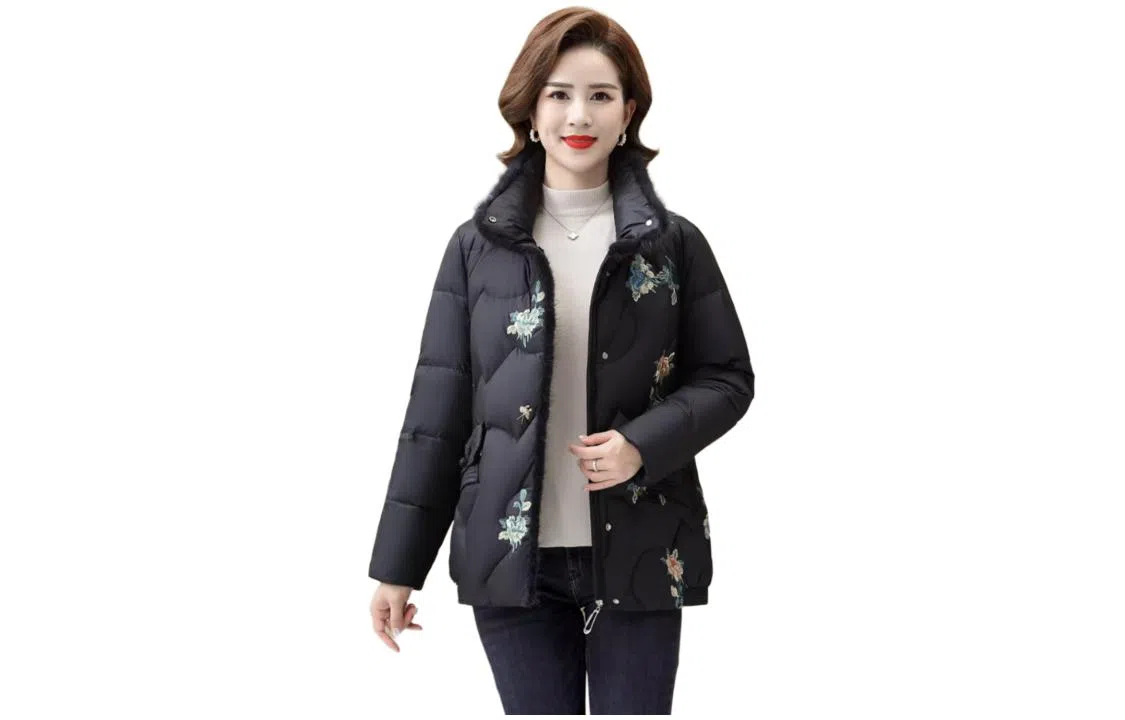 鸭鸭 时尚气质纯色羽绒服 女款