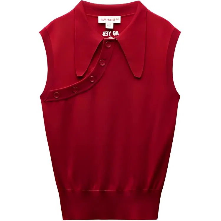 ZARA x AO YES SS25 Polo Red
