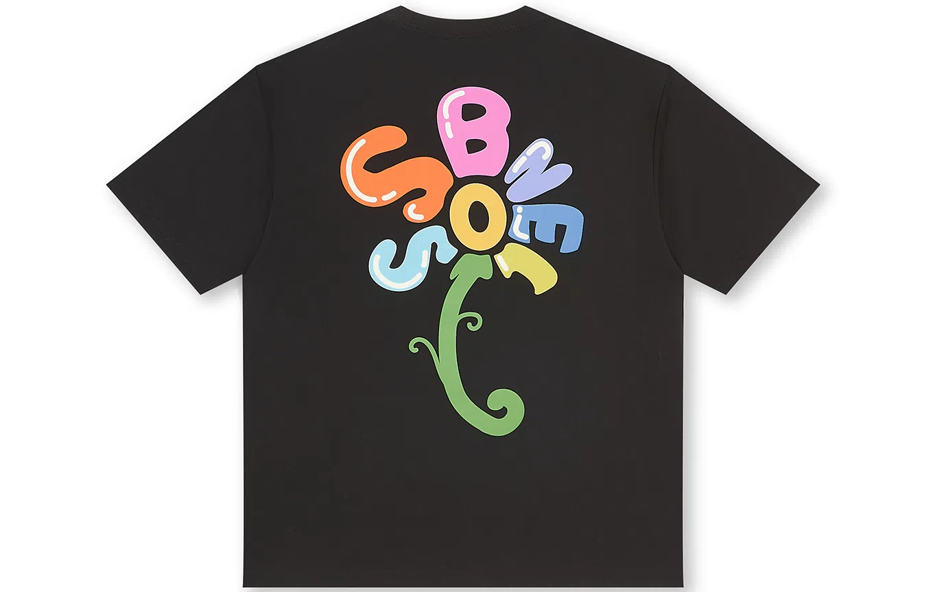 BONELESS Sunflower Letter Print T-Shirt