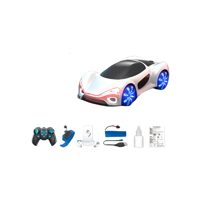 咕轹 新能源遥控车 流光概念特技车 遥控玩具