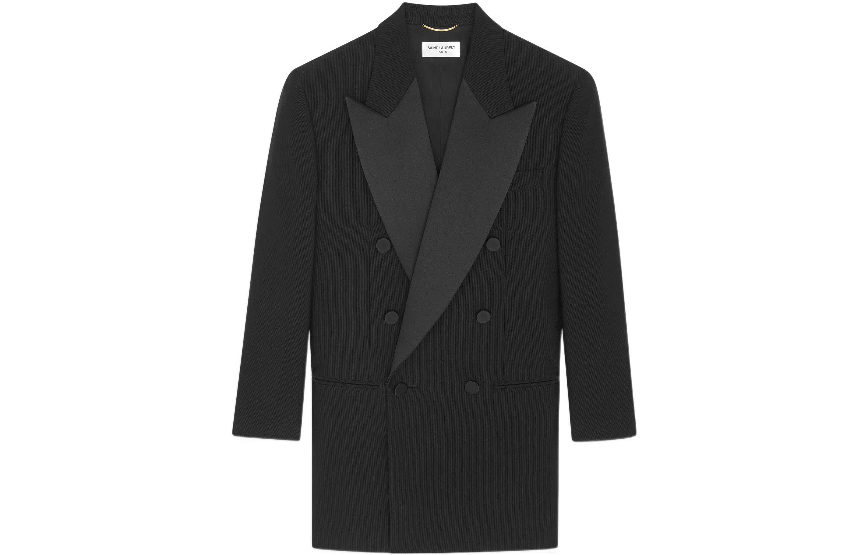 Saint Laurent FW22 Double-Breasted Blazer Black