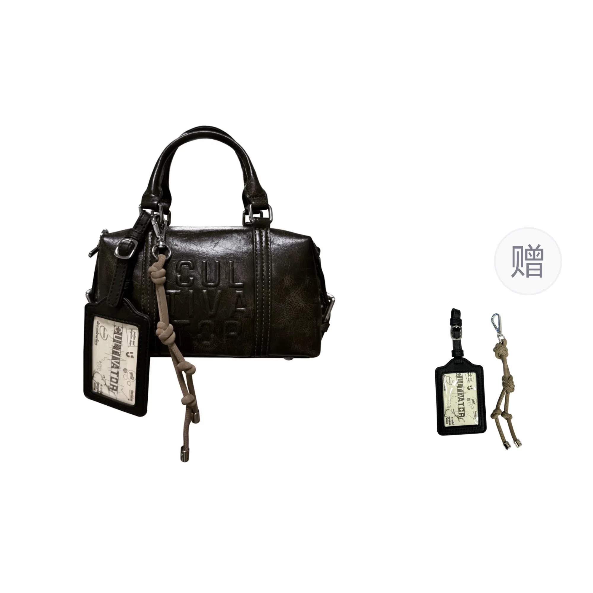 CULTIVATOR Boston Bag Small Brown