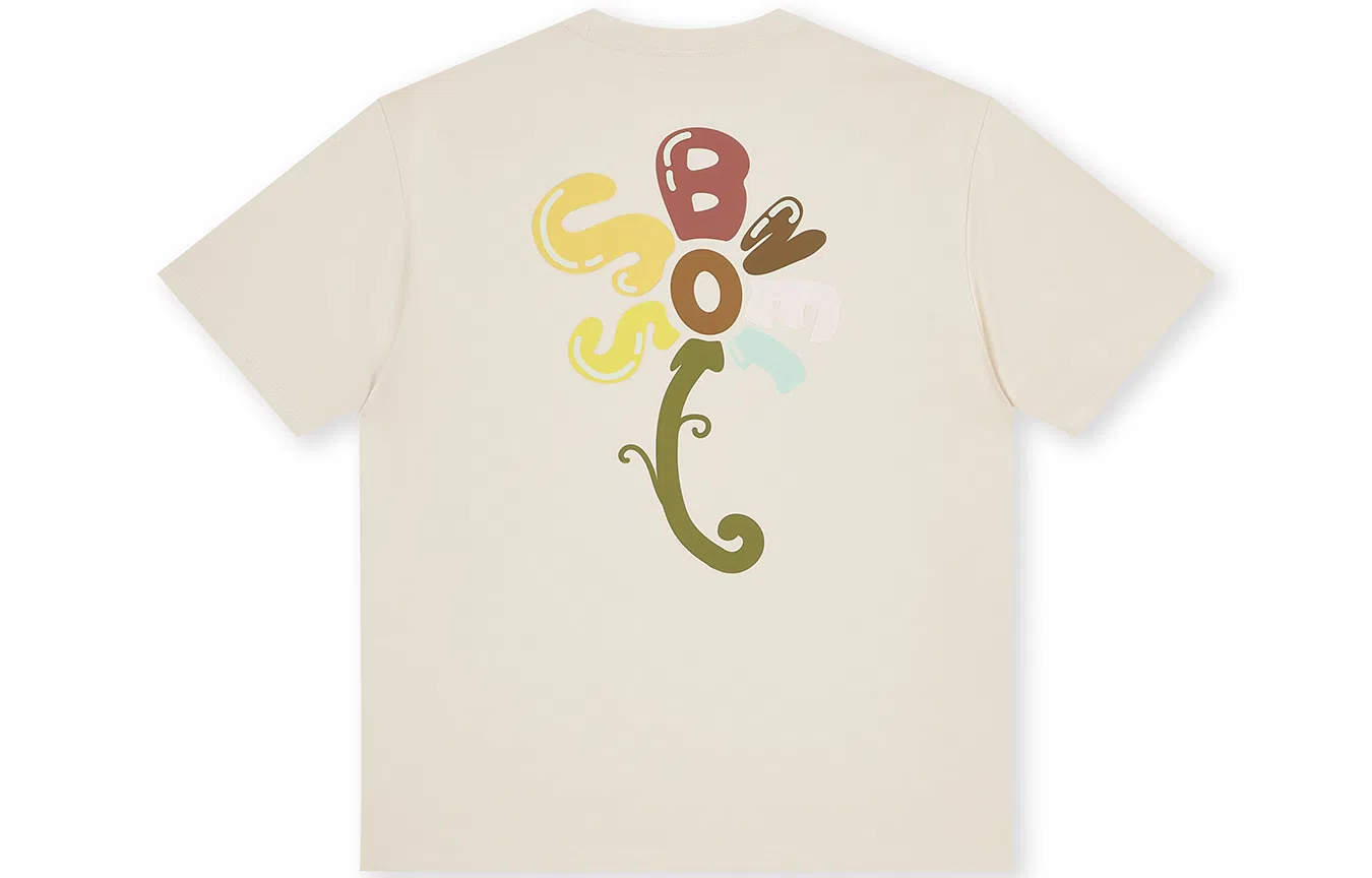 BONELESS Sunflower Letter Print T-Shirt