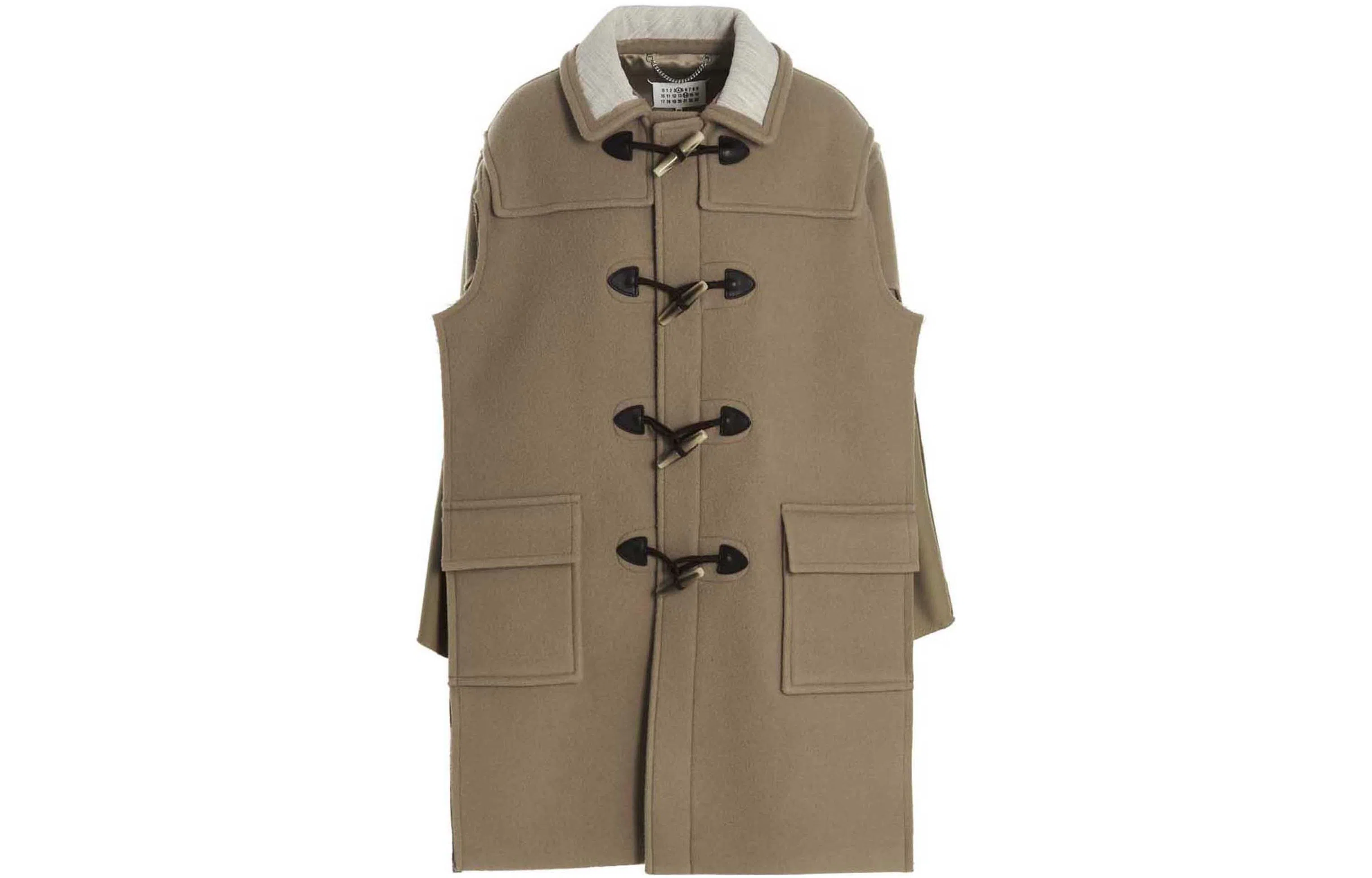 Maison Margiela FW22 Contrast Collar Coat Brown