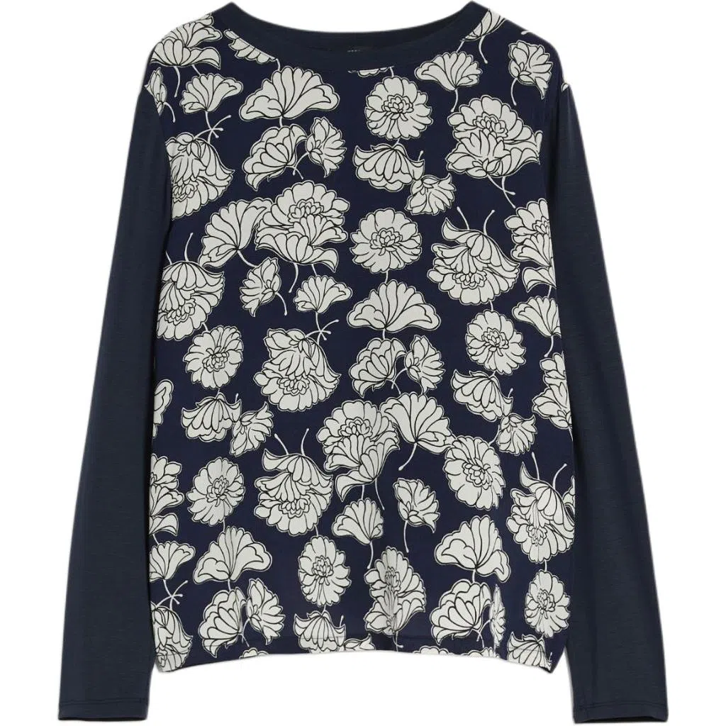 WEEKEND MaxMara Calamai Printed T-Shirt Navy