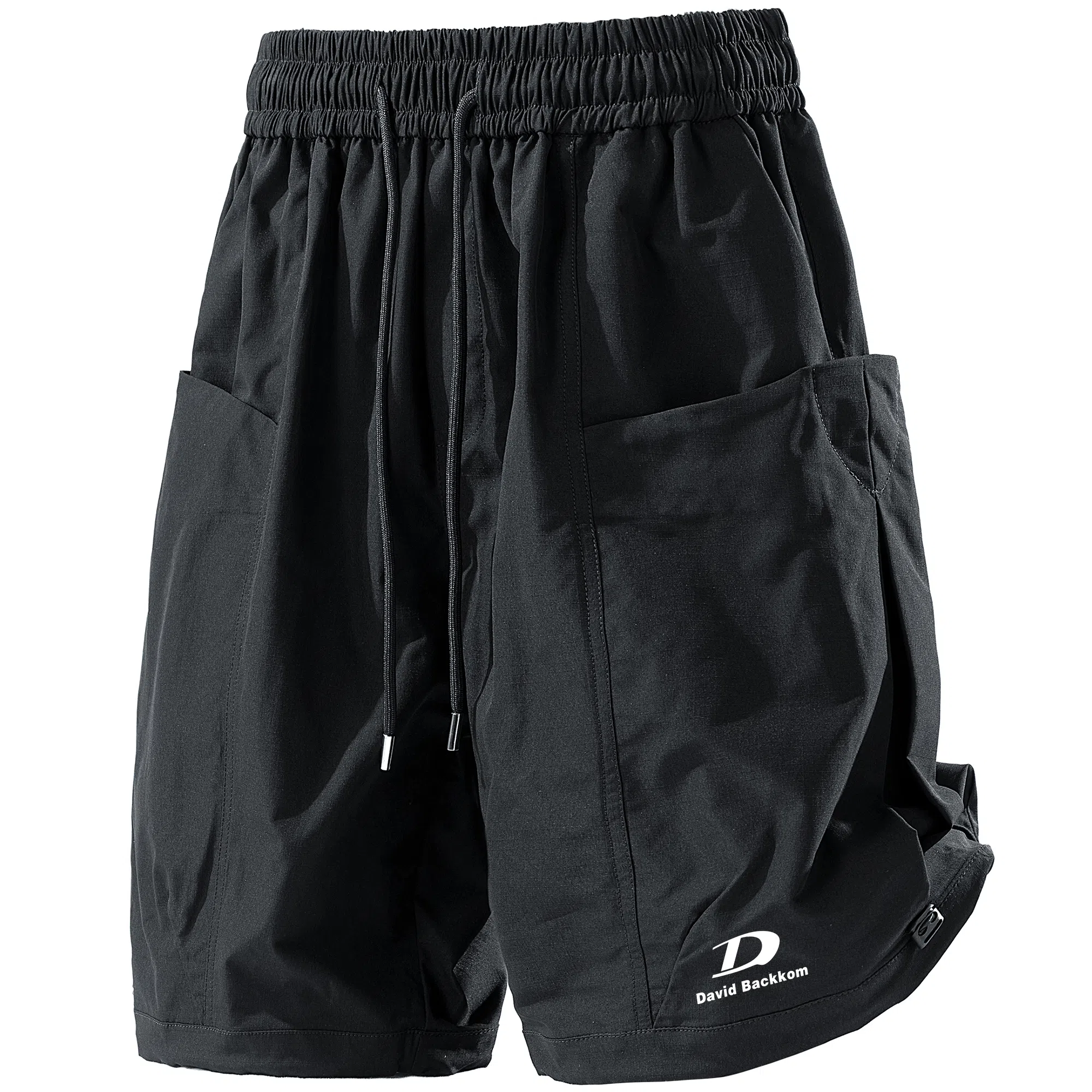 大卫贝肯 美式街头字母户外运动透气百搭休闲潮流五分工装短裤 男女同款