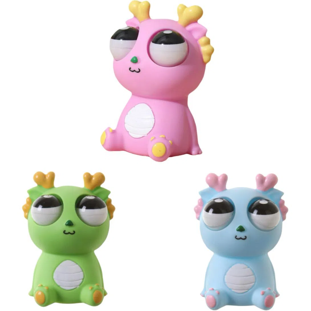 柔尔熊 爆眼龙捏捏乐 可爱卡通解压 玩具