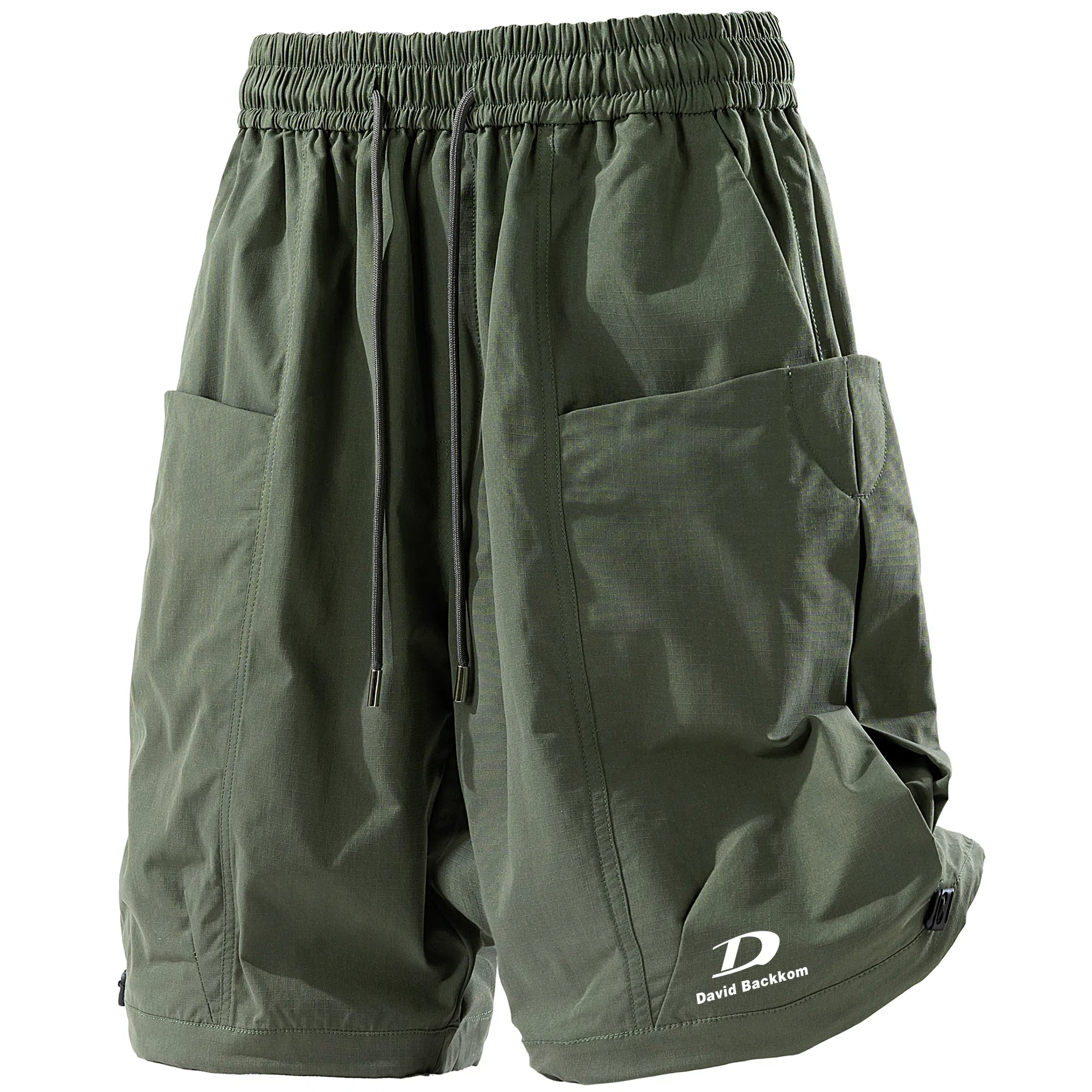 大卫贝肯 美式街头字母户外运动透气百搭休闲潮流五分工装短裤 男女同款