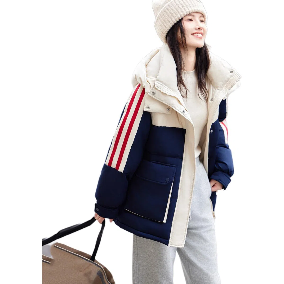 【dme】 生物气凝胶系列 鸭绒休闲立领短款羽绒服 女款