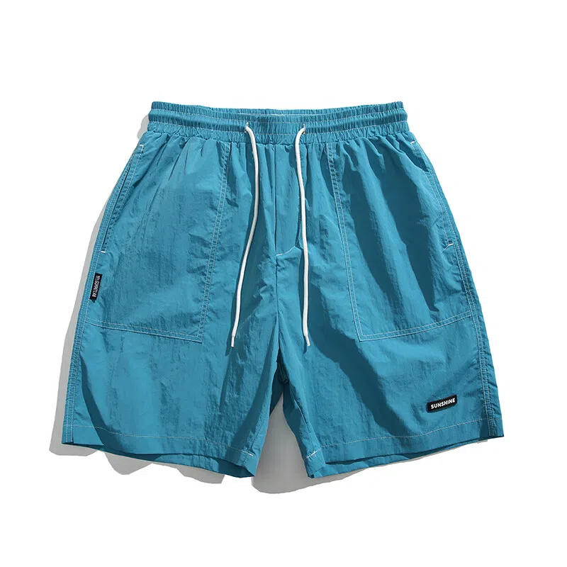 【dme】 日系复古运动纯色百搭五分裤中裤休闲短裤 男女同款